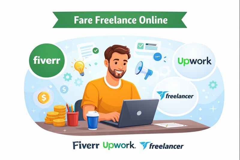 fare freelance online con Fiverr Upwork e Freelancer