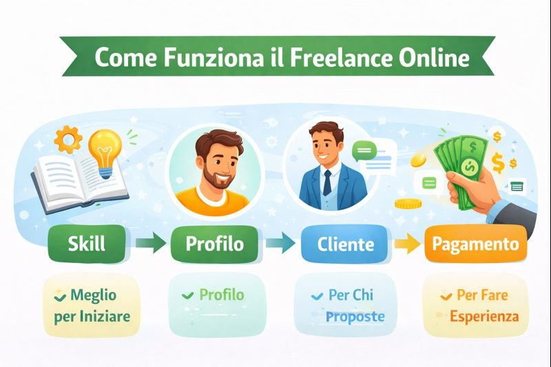 come funziona il freelance online passo dopo passo