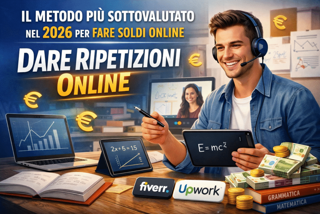 dare ripetizioni Dare ripetizioni online nel 2026 per guadagnare soldi con lezioni private da casa
