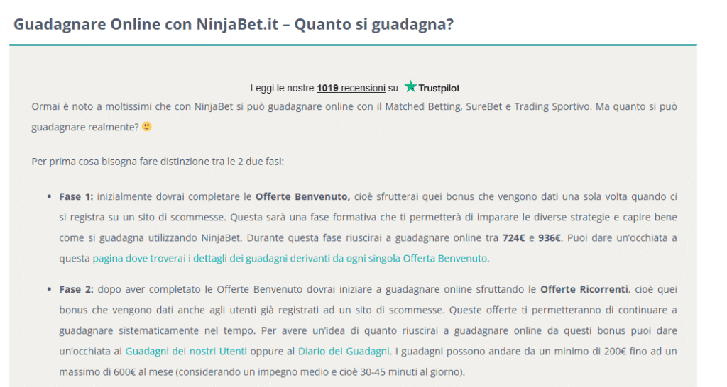 guadagnare online con matched betting quanto si guadagna